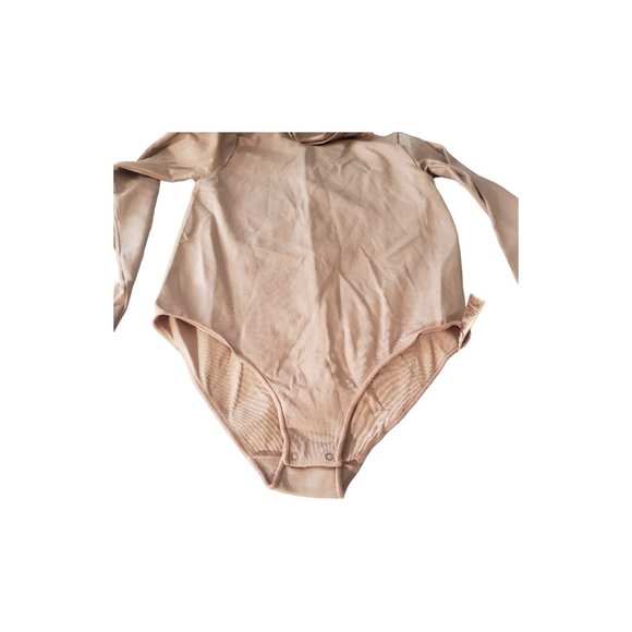 CT2104 Skims NWOT Essential Mock Neck Brief Bodysuit Long Sleeve - Picture 4 of 5